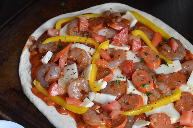 5-Ingredient Spicy Creole Shrimp Pizza - Always Order Dessert