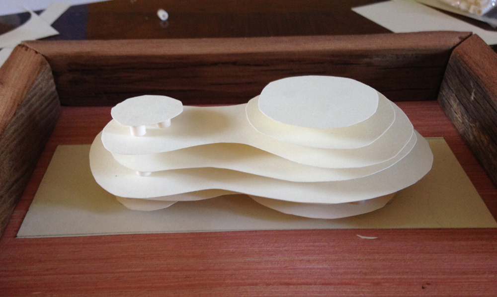 Balasana Juxtaposition Cardstock Models