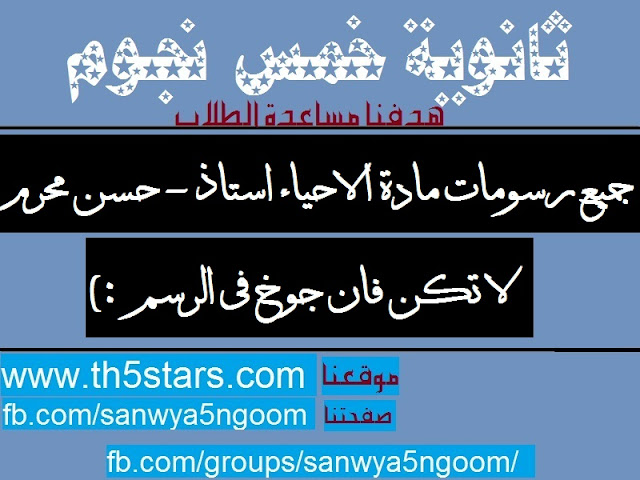 جميع رسومات منهج الاحياء ثانوية عامة 2016 ا - حسن محرم جميع رسومات منهج الاحياء ثانوية عامة 2016 ا - حسن محرم ثانوية خمس نجوم