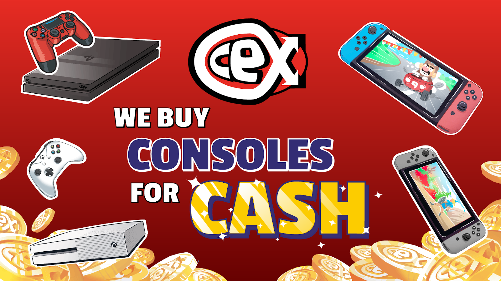 consoles for cash