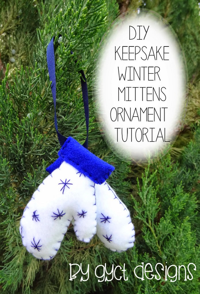 DIY Keepsake Mitten Ornaments Tutorial Sew Simple Home