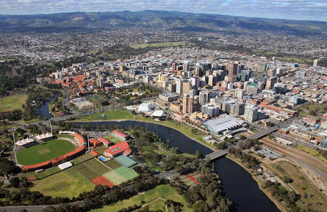 Foto aérea de Adelaide