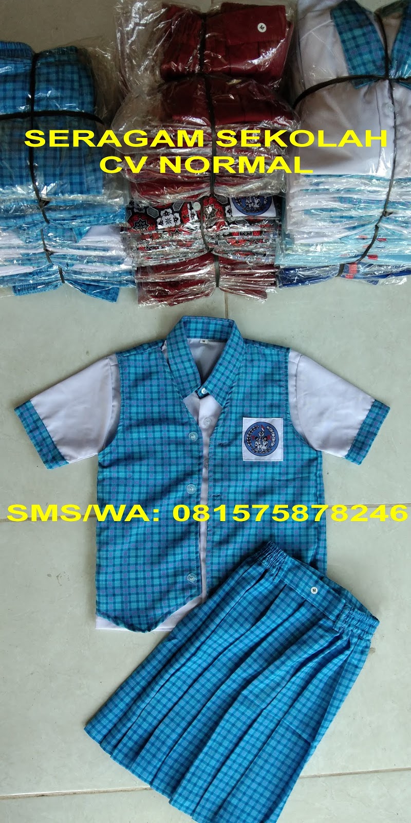 JUAL BAJU SERAGAM SEKOLAH SD  SMP SMA TERLENGKAP WWW 