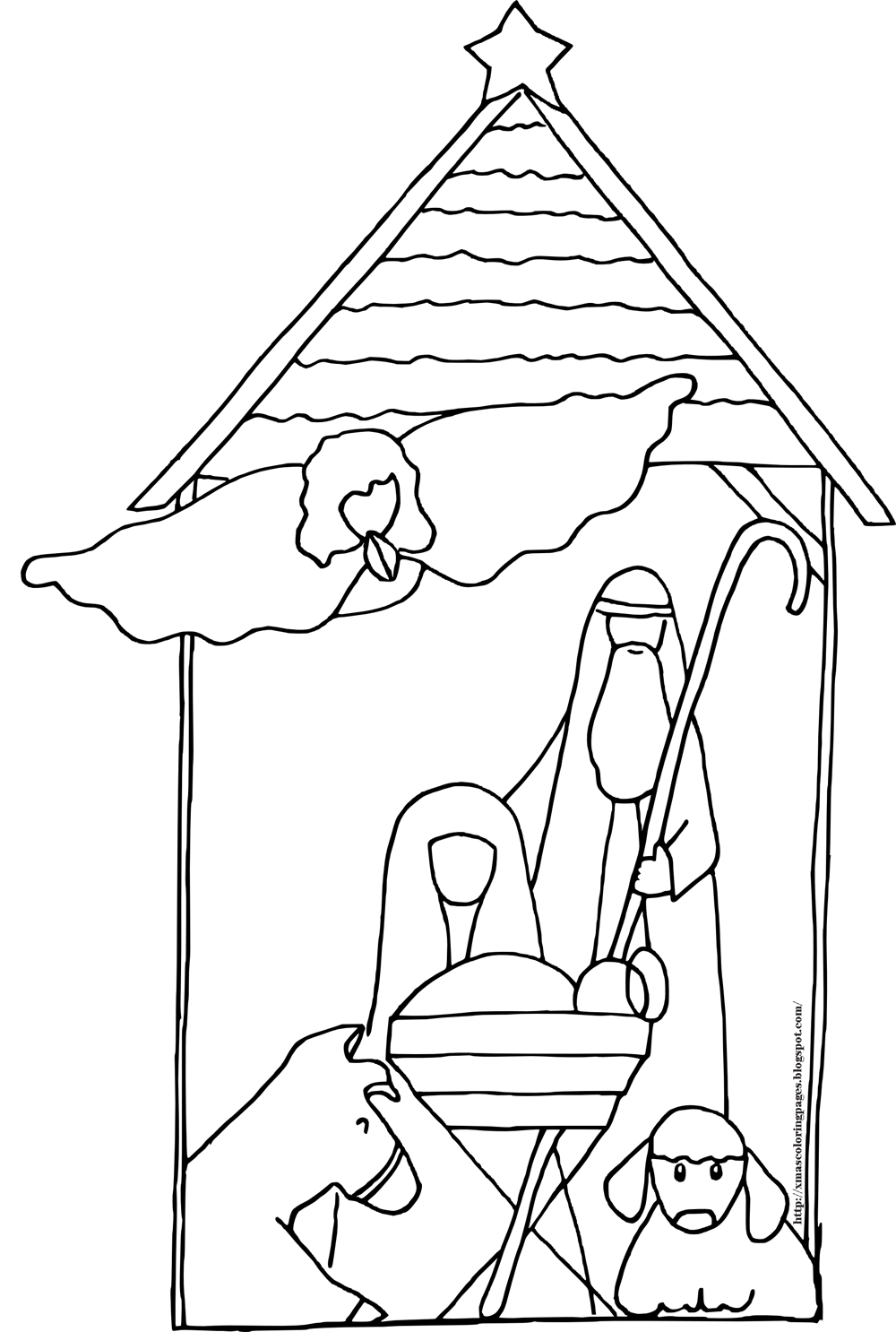 Christmas Nativity Coloring Pages Printable