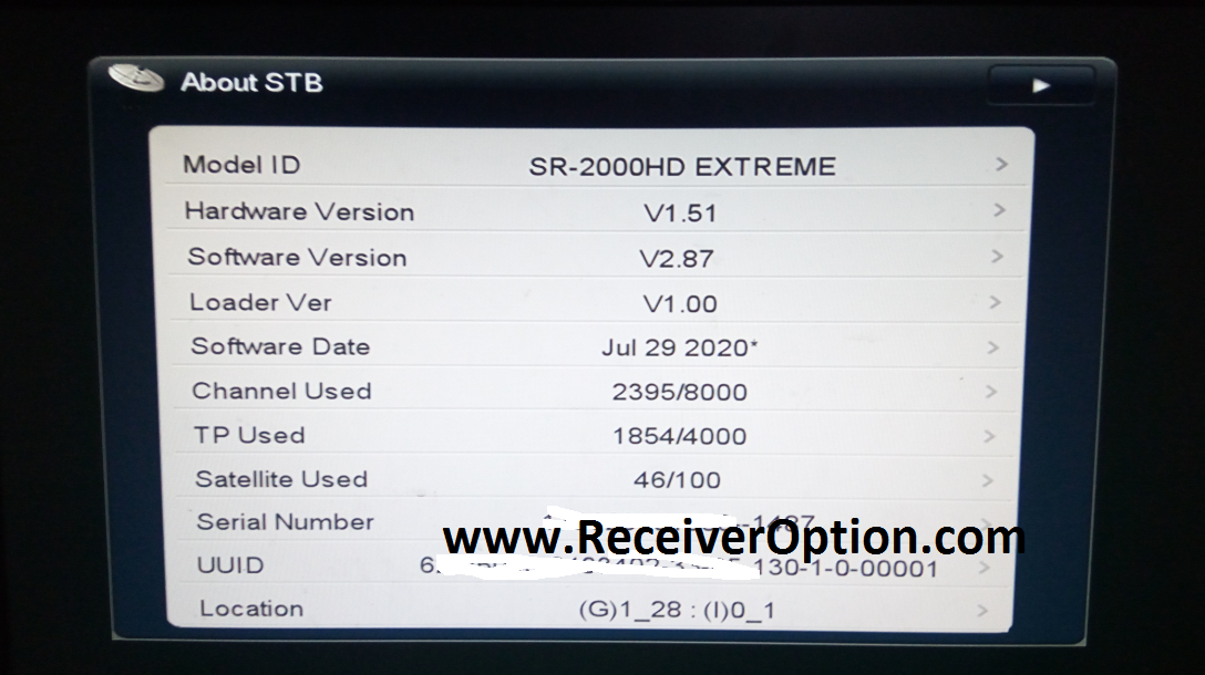 STARSAT SR2000HD EXTREME RECEIVER NEW SOFTWARE V2.87 RECEIVERS