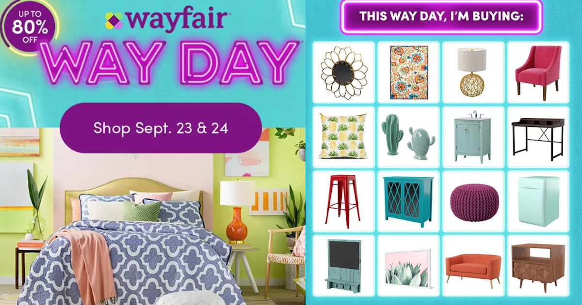 Wayfair Way Day Lowest Prices of The Year Sale + Free Shipping On