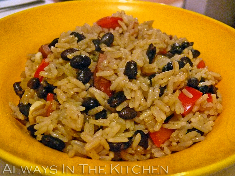 Dawna in the Kitchen Black Beans & Rice with Sausage