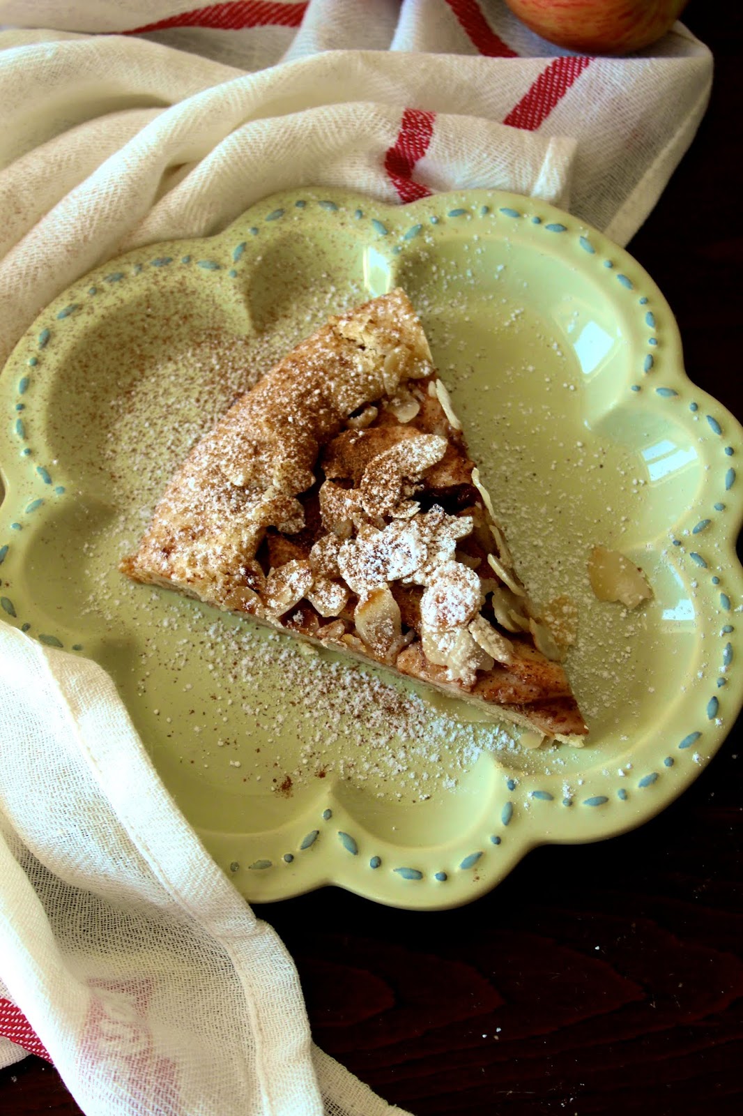 Galette de Espelta com Maçã e Amêndoa