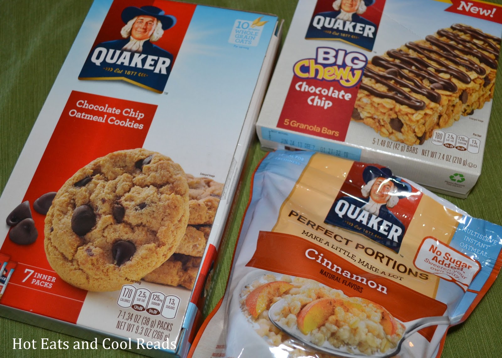 Hot Eats and Cool Reads: Product Review: Quaker Oatmeal, Bars and Cookies