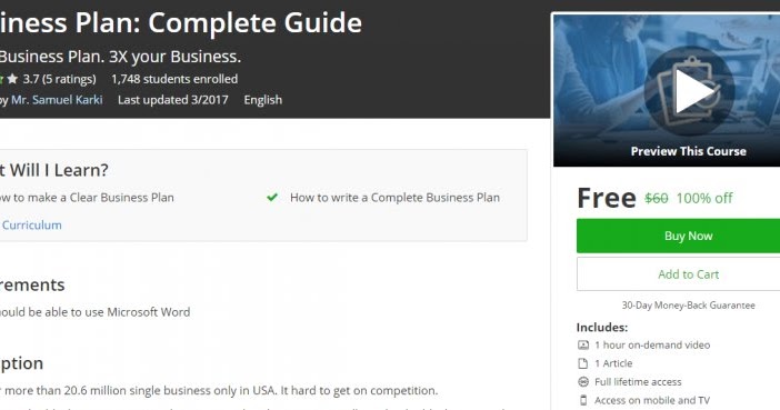 Small business plan picture