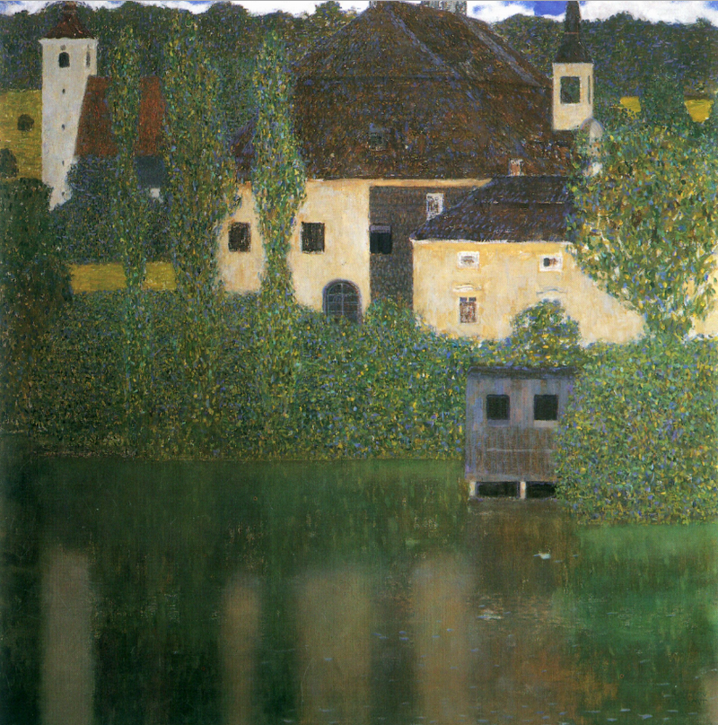 Klimt Schloss Kammer on Lake Attersee I (Watercastle), 1908