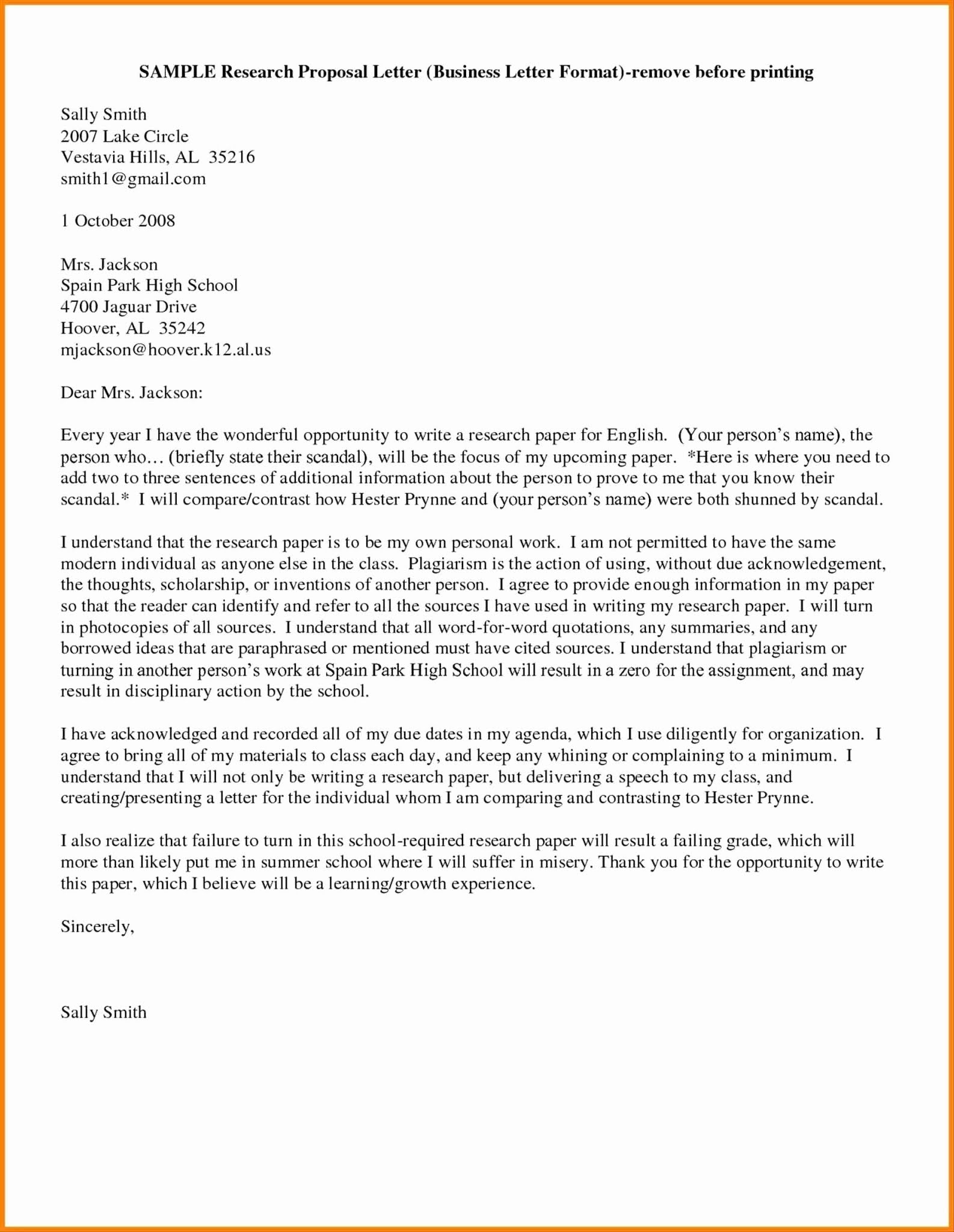 Business Letter Format Example Pdf - Birthday Letter