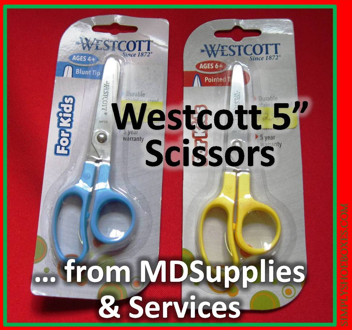 Office Depot Brand Kids Scissors 5 Handle Blunt Tip Assorted Colors Pack Of  2 Scissors - Office Depot