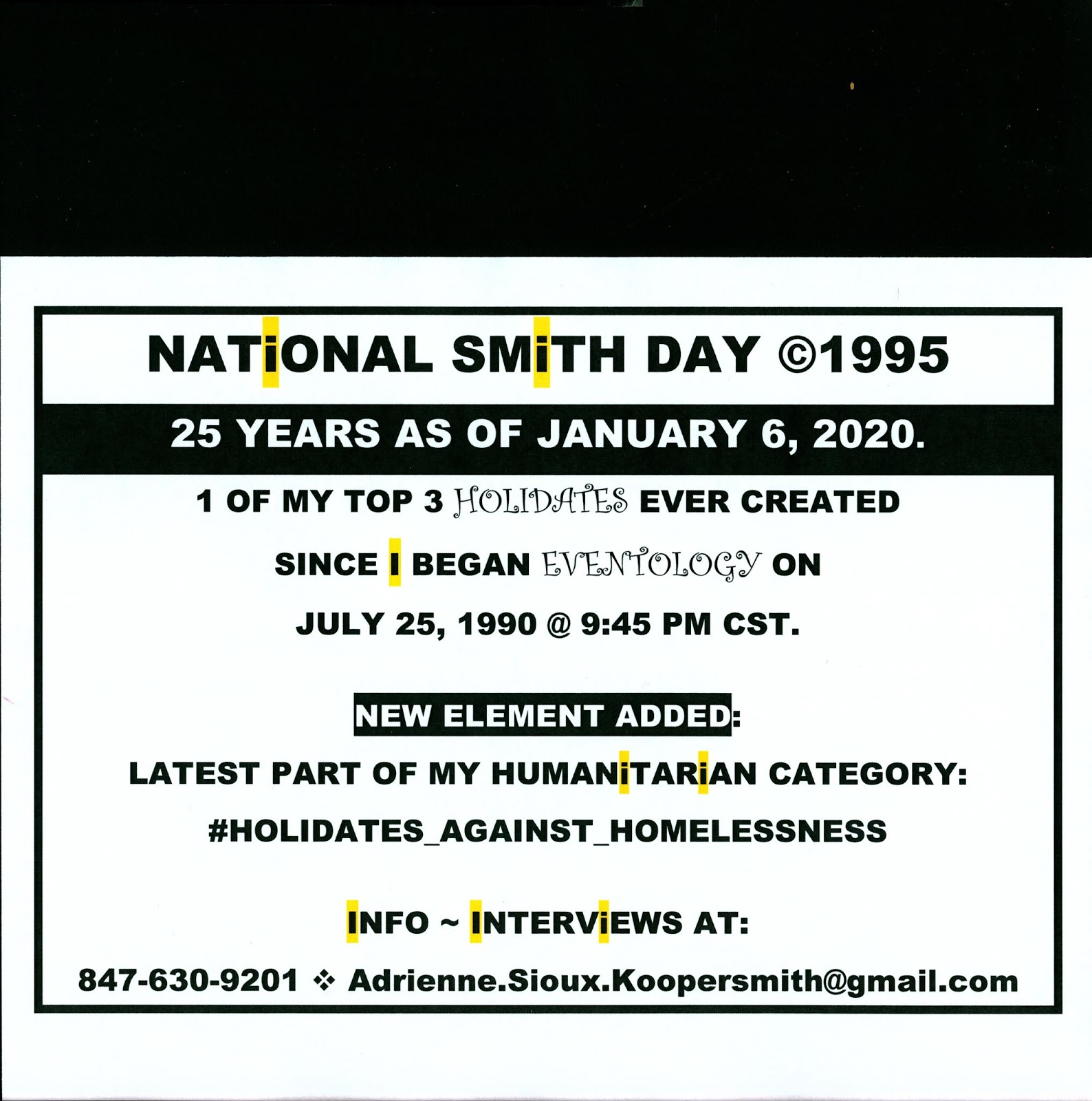 KOOPERSMITHin' National Smith Day Founder Adrienne Sioux Koopersmith