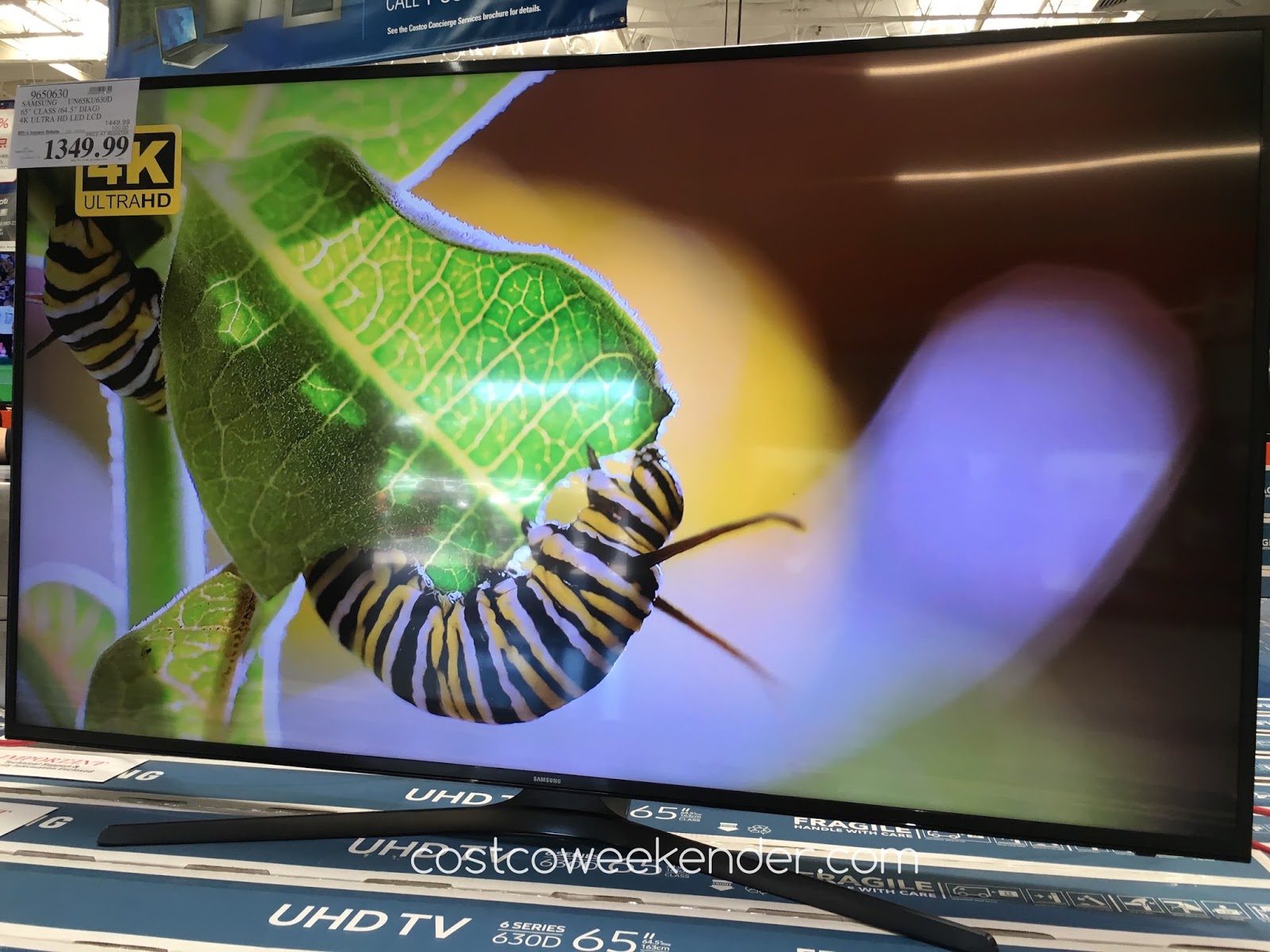 Samsung UN65KU630D 65" 4K UHD LED LCD TV Costco Weekender