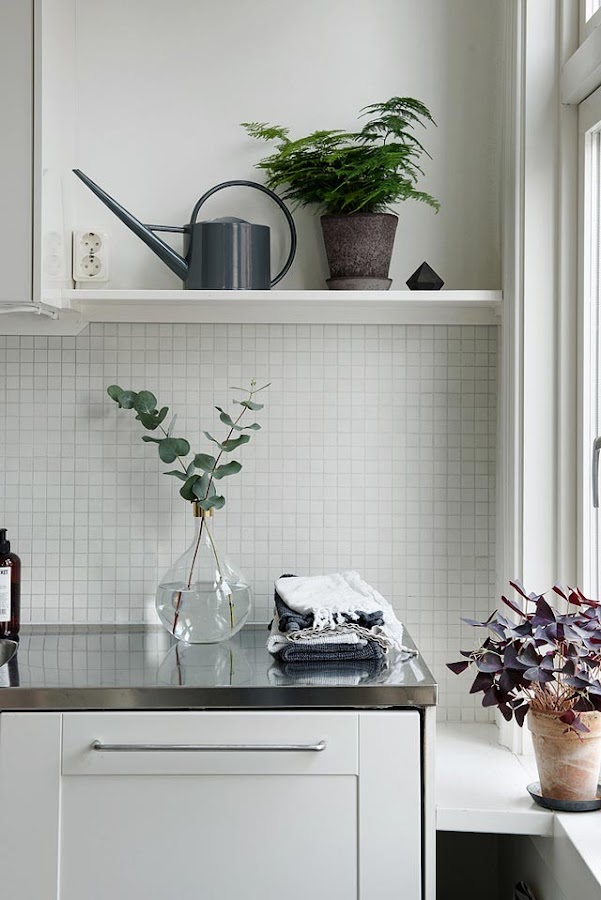 Detalles en una cocina nórdica