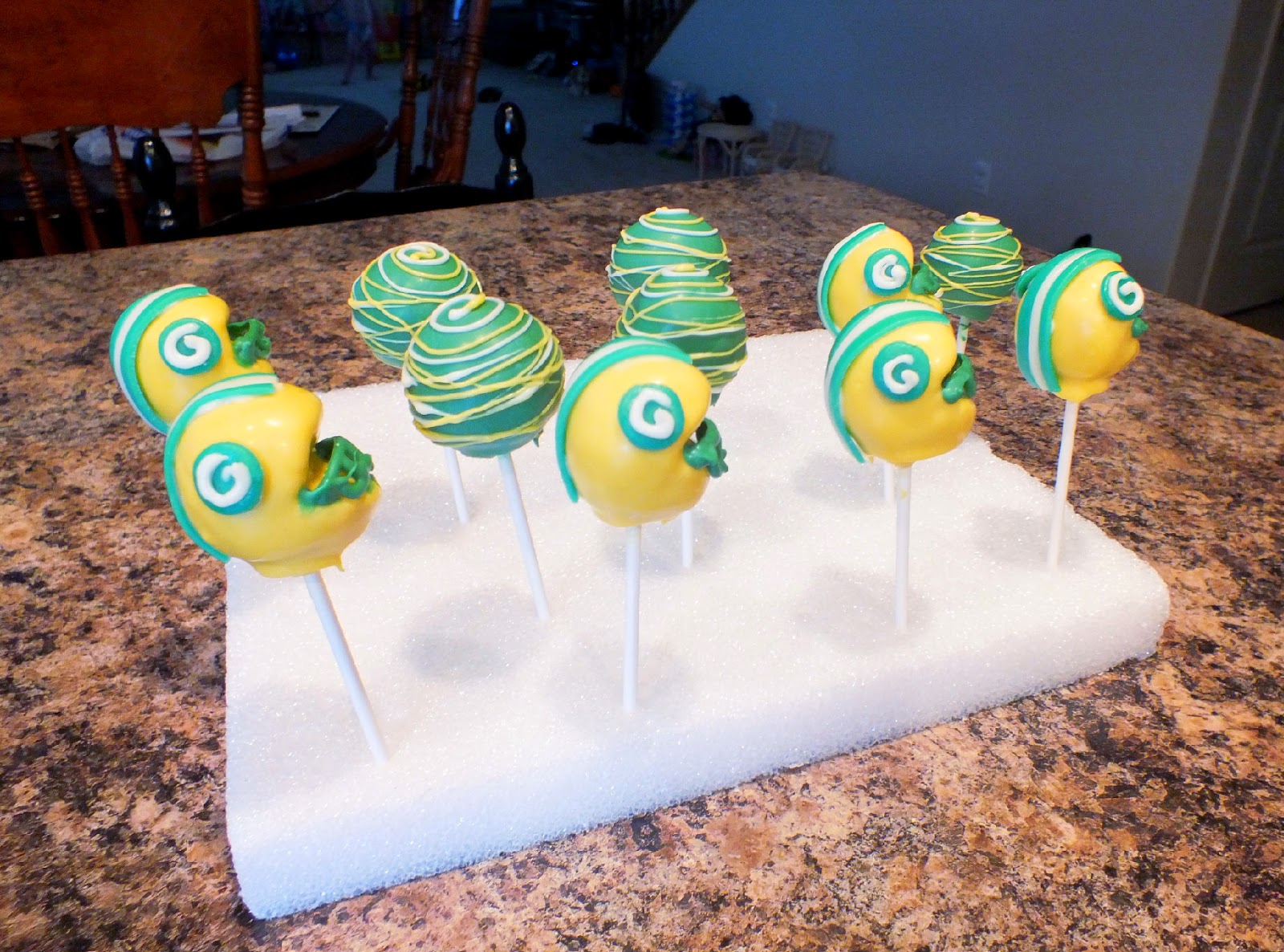 Sweet Bottom Cakes Football Helmet Cake Pops