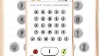 Jawaban Apa Huruf Terakhir Pada Alfabet Brain Test Area Tekno