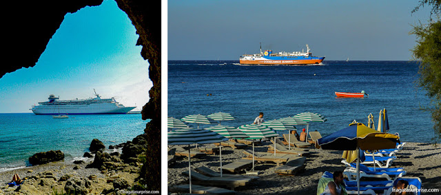 Cruzeiros e ferries na Ilha de Rodes, Grécia