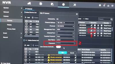 Setting Babycam Ezviz ke NVR Hikvision