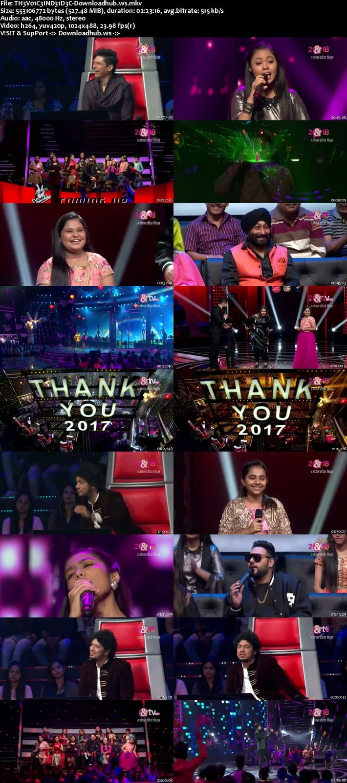 The Voice India Kids 2 31 December 2017 Episode 16 HDTV 480p