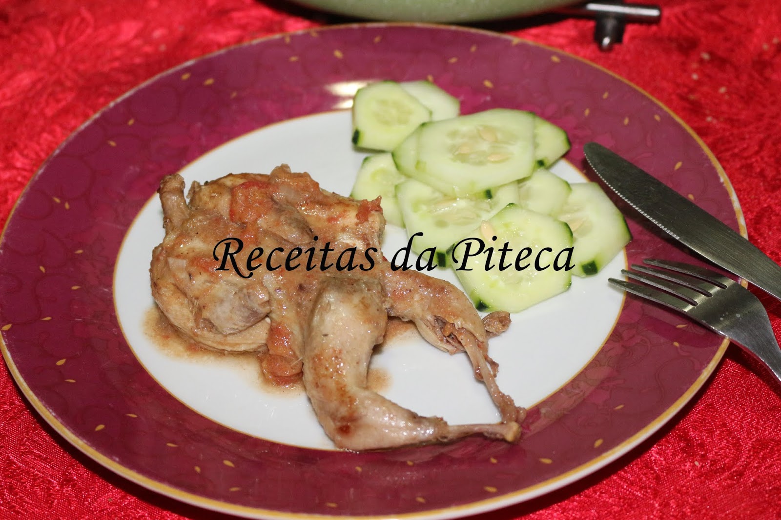 Codornizes estufadas | Receitas da Piteca