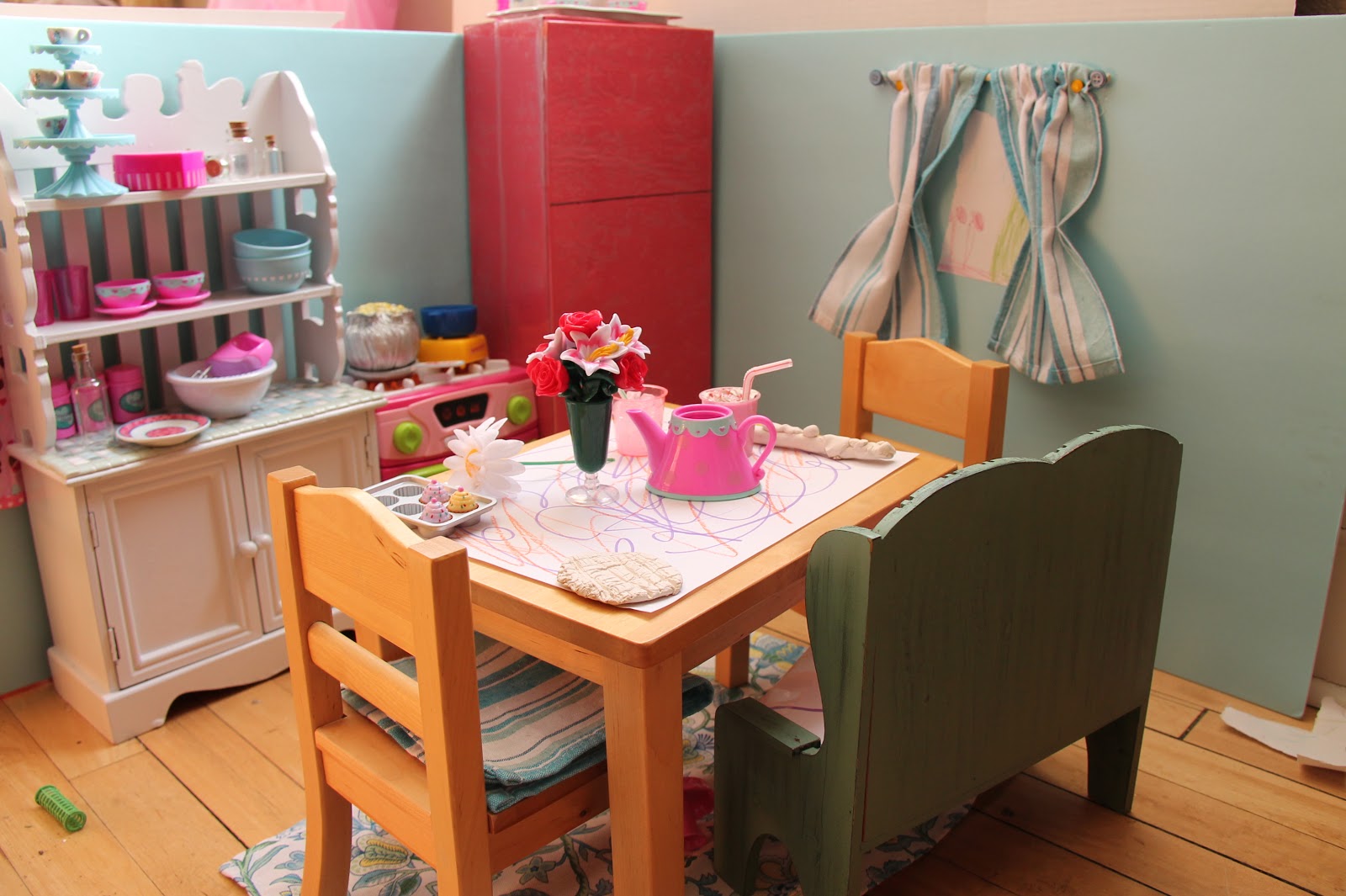 American Girl Doll Play Redecorating our Doll Rooms