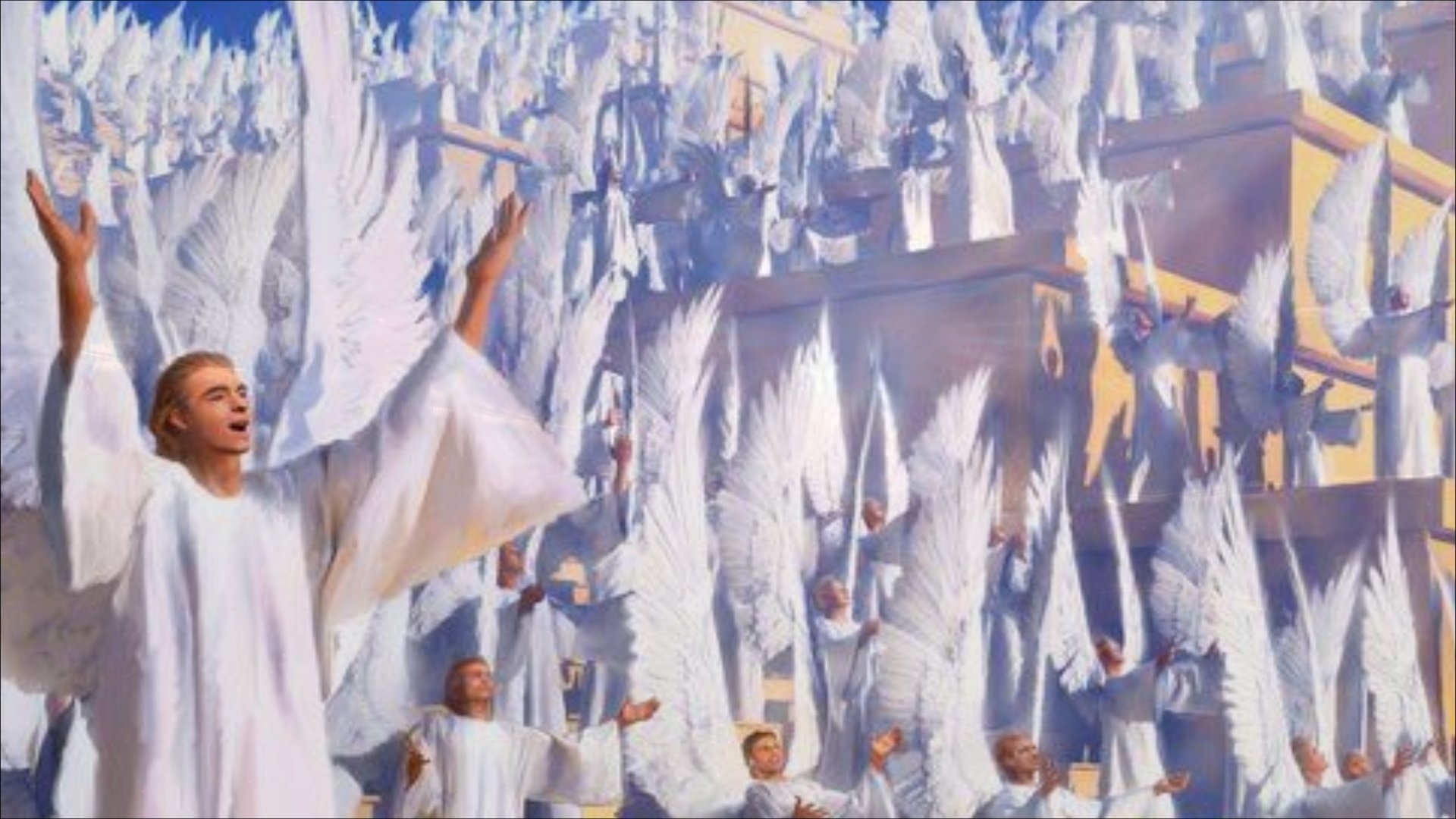 небесный хор. христу иисусу песнь поют. христу иисусу песнь поют. воскресший иисус с учениками. икона господь иисус христос небесное царство.