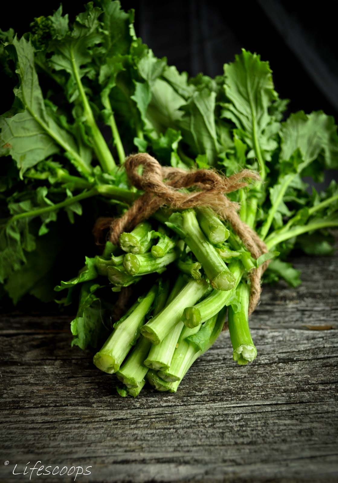Life Scoops Broccoli Rabe Kootu / Broccoli Rabe (Rapini) with Coconut