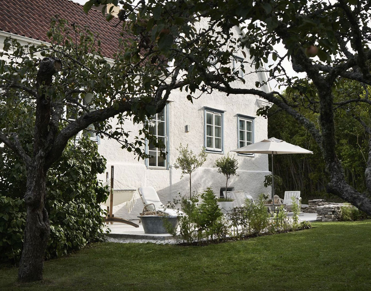 Traditional house with moody interiors on Gotland Island in Sweden