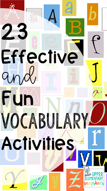 vocabulary activities of students