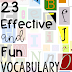 23 Effective Vocabulary Activities