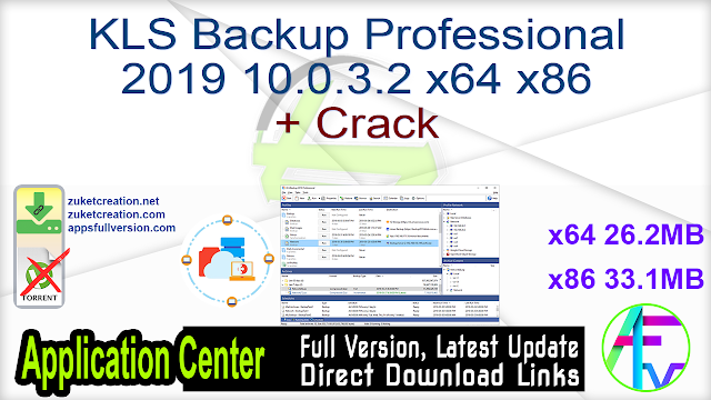 KLS Backup Professional 2019 10.0.3.2 x64 x86 + Crack KLS Backup Professional 2019 10.0.3.2 x64 x86 + Crack
