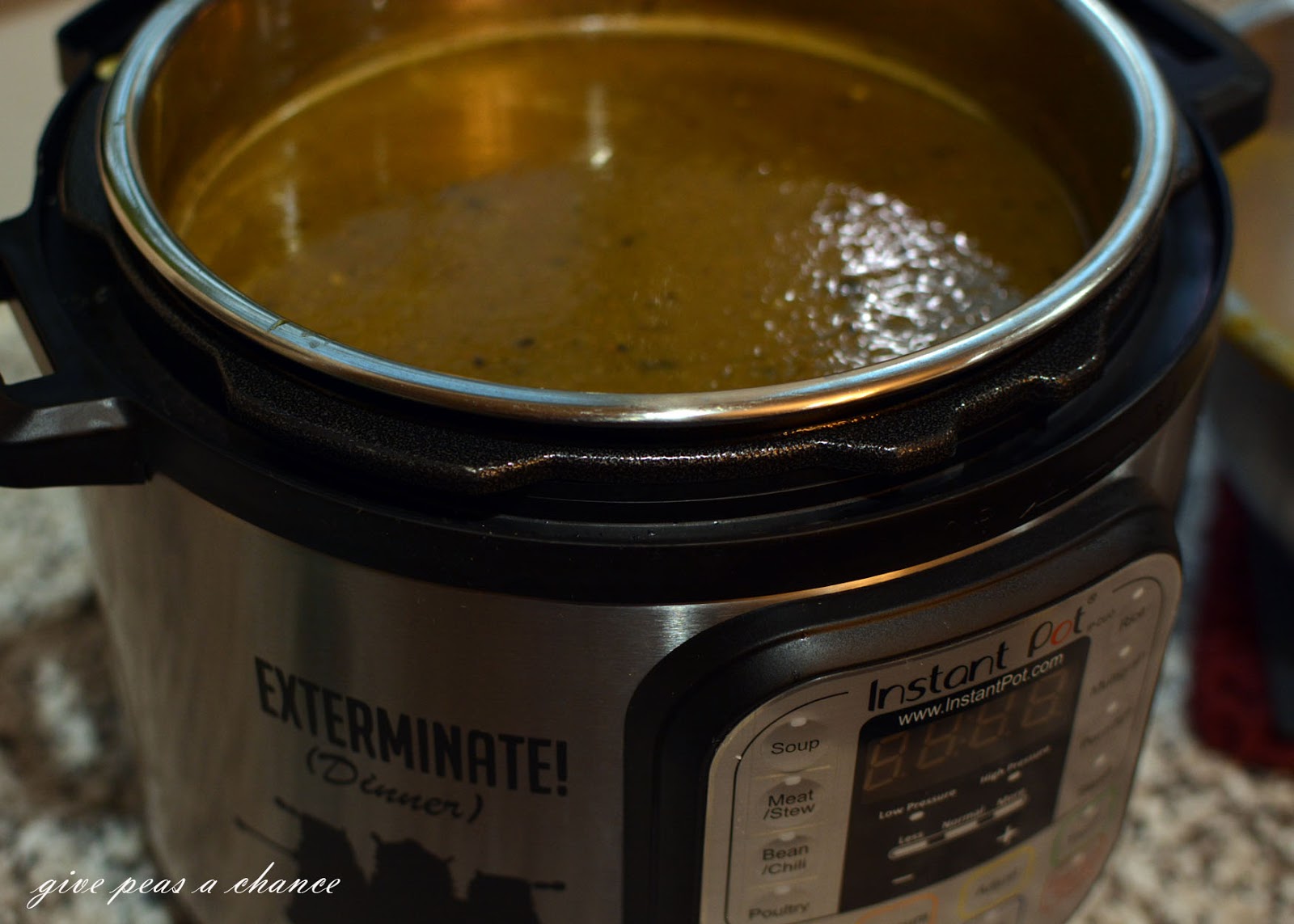 Give Peas a Chance Pressure Cooker Hatch Green Chile Sauce
