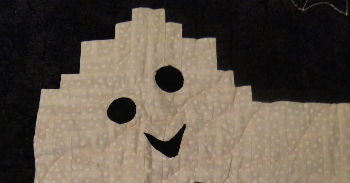 Peach Blossom Patterns Halloween wall hanging quilt