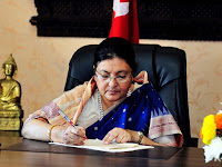 Bidya Devi Bhandari issues ordinance to amend Nepali Citizenship Act.