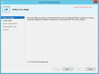 how export and import vm in hyperv on windows server