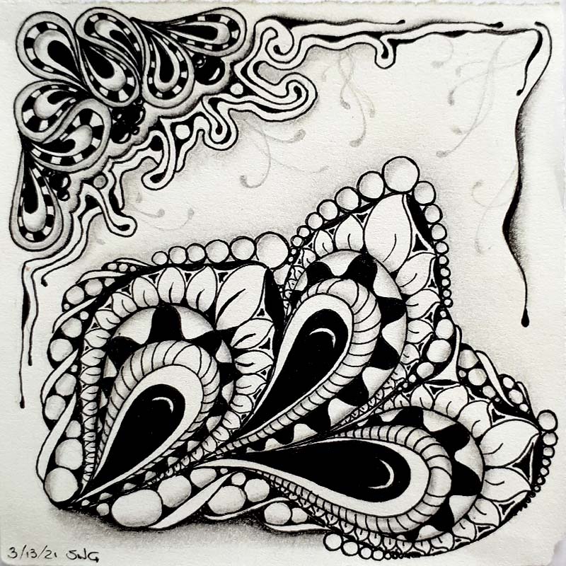 100 Days of Zentangle; 7F5R; Refreshers; Fragments; New Tangle ...