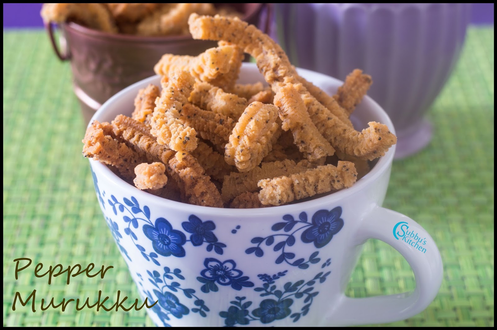 Pepper Murukku Recipe Spicy Peppercorns Indian Snack Subbus Kitchen
