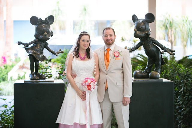 Disneyland Hotel Wedding - Bride and Groom