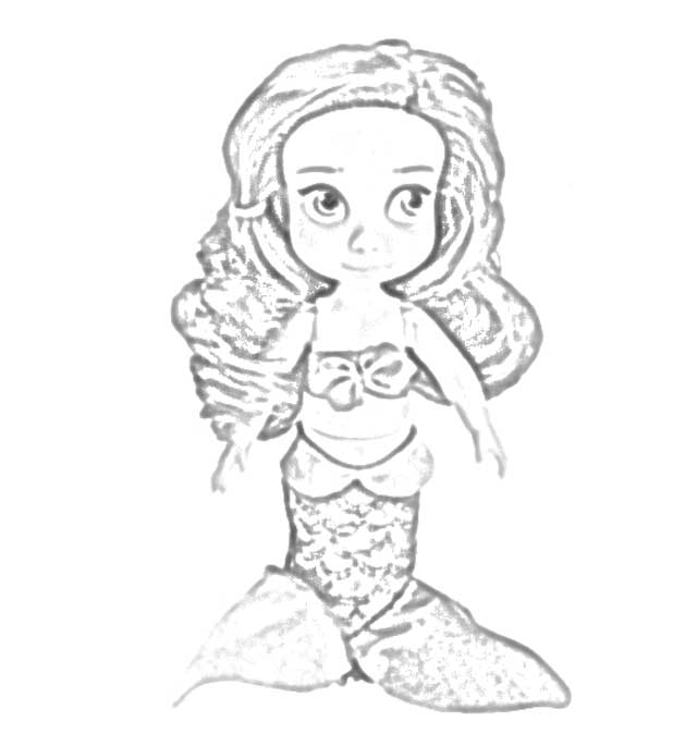 The Holiday Site: Coloring Pages of DIsney Princess Mini-Dolls Free and