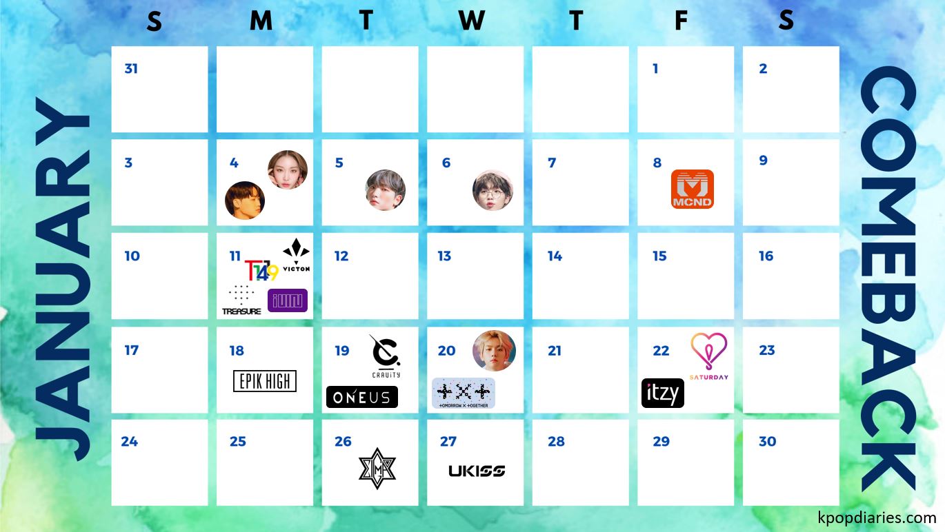 Kpop Comebacks & Debuts In January 2021