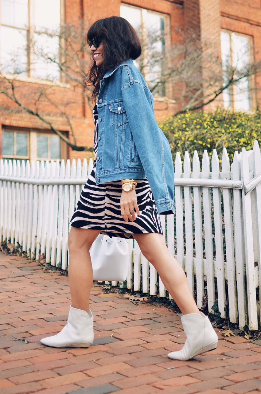 Zebra print street style Zebra print street style