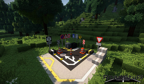 Road Stuff 2 Mod para Minecraft 1.14.3