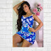 PIJAMAS COLOMBIANA | MUJER BATA STITCH AZUL