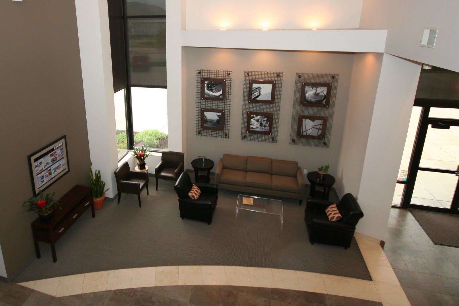 design dump project reveal construction office lobby