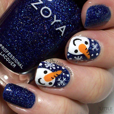 Snowman Bestie Twin Nails with 25 Sweetpeas - The Little Canvas