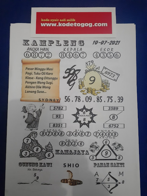 Prediksi Syair Sydney 10 Juli 2021 Syair Togel Sdy Pangkalantoto Prediksi Syair Sydney 10 Juli 2021 Syair Togel Sdy Pangkalantoto