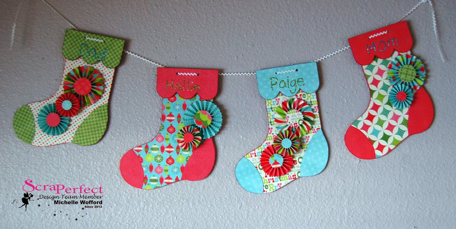Scraperfect How To Make A Beautiful Christmas Stockings Banner