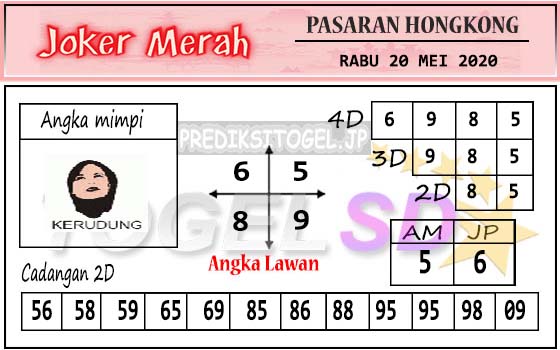 Prediksi Joker Merah Rabu 20 Mei 2020